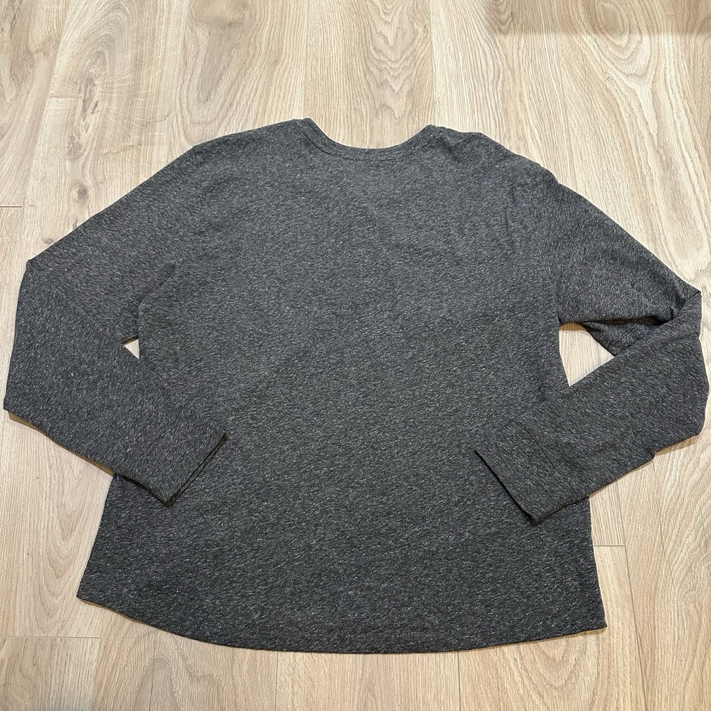 Tecovas Henley Shirt Mens Large Charcoal Gray Heather Long Sleeve Western Cowboy - Picture 7 of 7